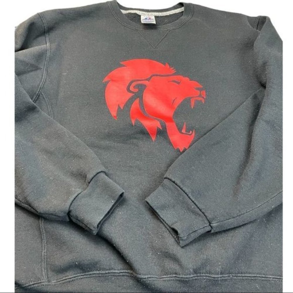 Russell Crewneck Mens Black Size Medium